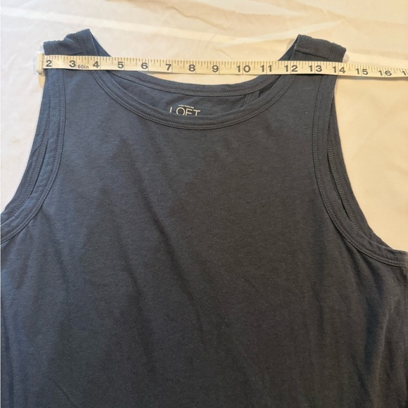 Ann Taylor LOFT Navy Blue Open Back Tank - M - Picture 5 of 11